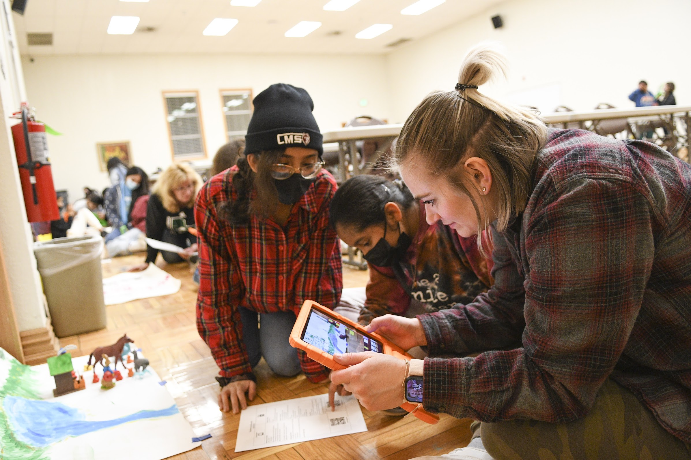 Mentors supporting Ella Rises youth