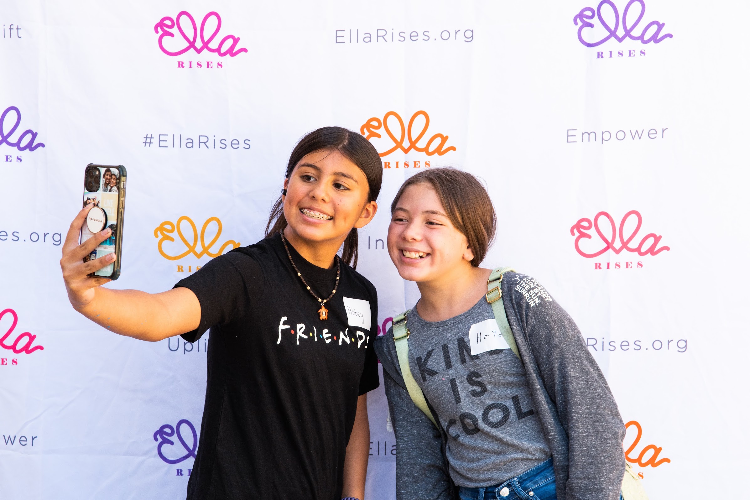 Ella Rises particpants take selfie together at event
